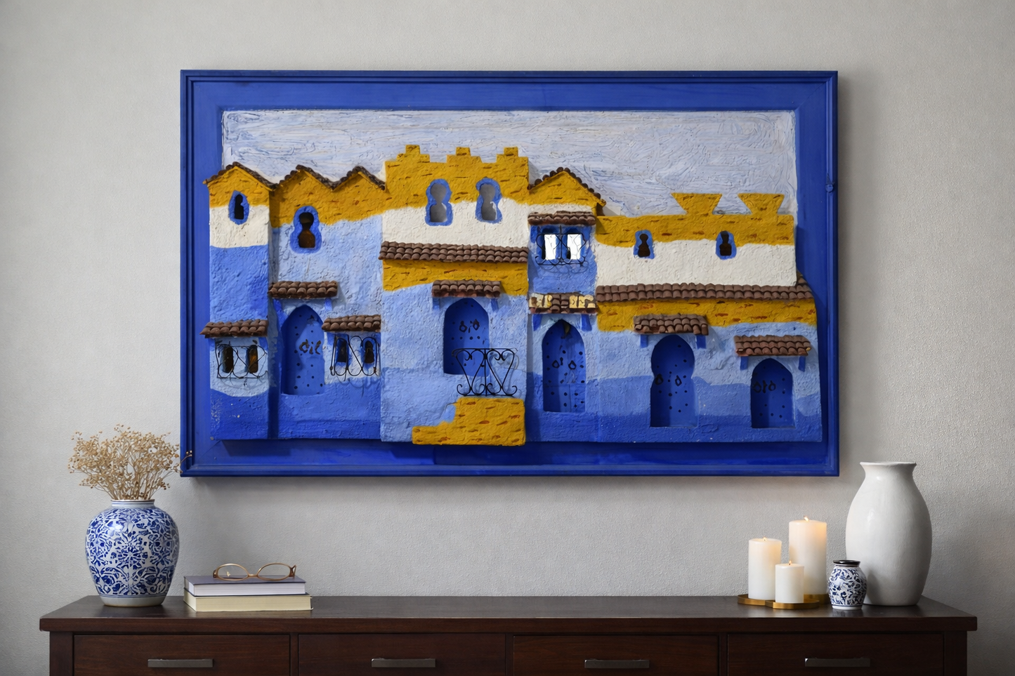 Chefchaouen 3D Illuminated Wall Art